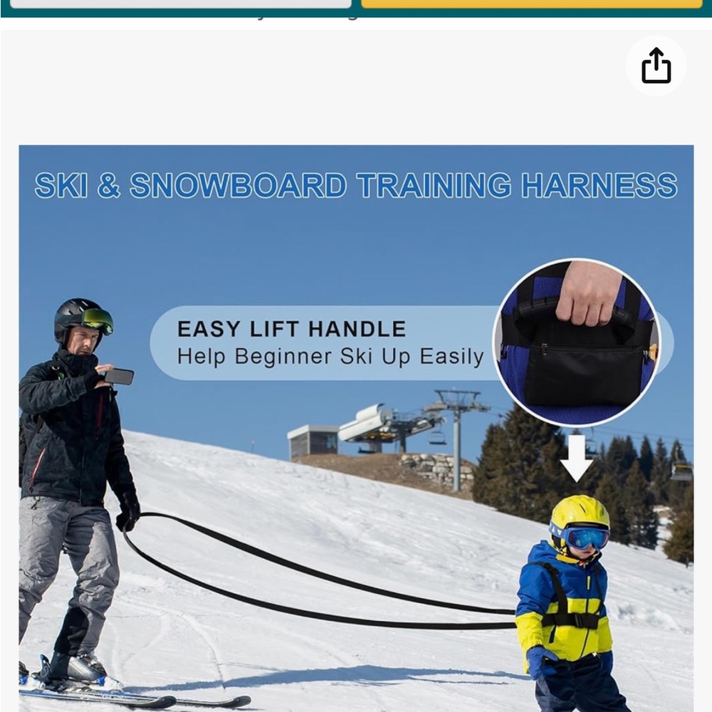 Kids ski harness